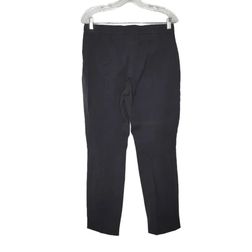 Everlane Black Side Zip Stretch Cotton Pants